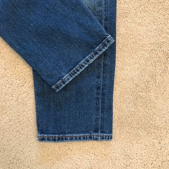 Fossil Denim Blue Jeans Women Size 2 Waist 25 True Boyfriend Button Fly Low Rise - Picture 9 of 12